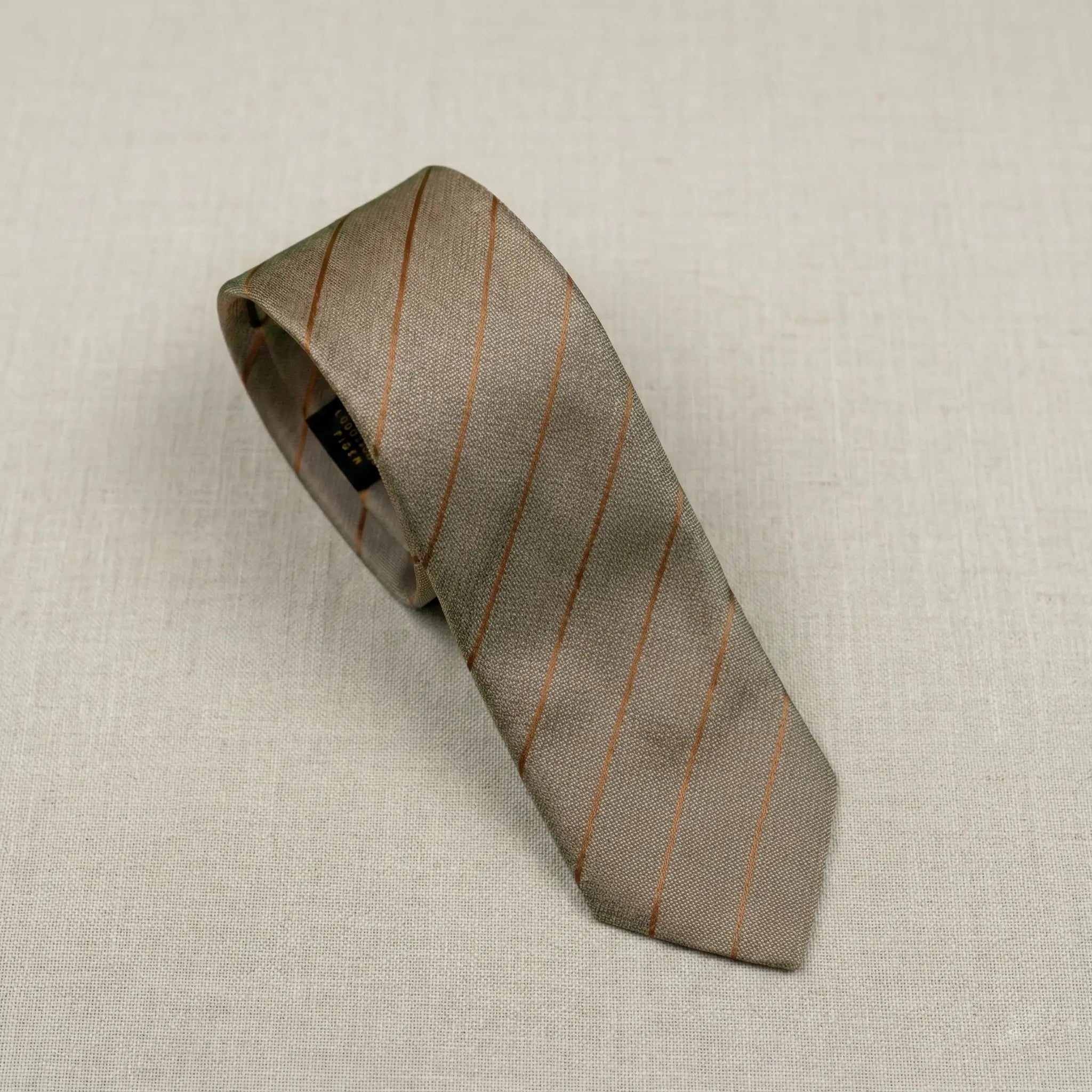 Set Cravată - Batistă GRI cu dungi