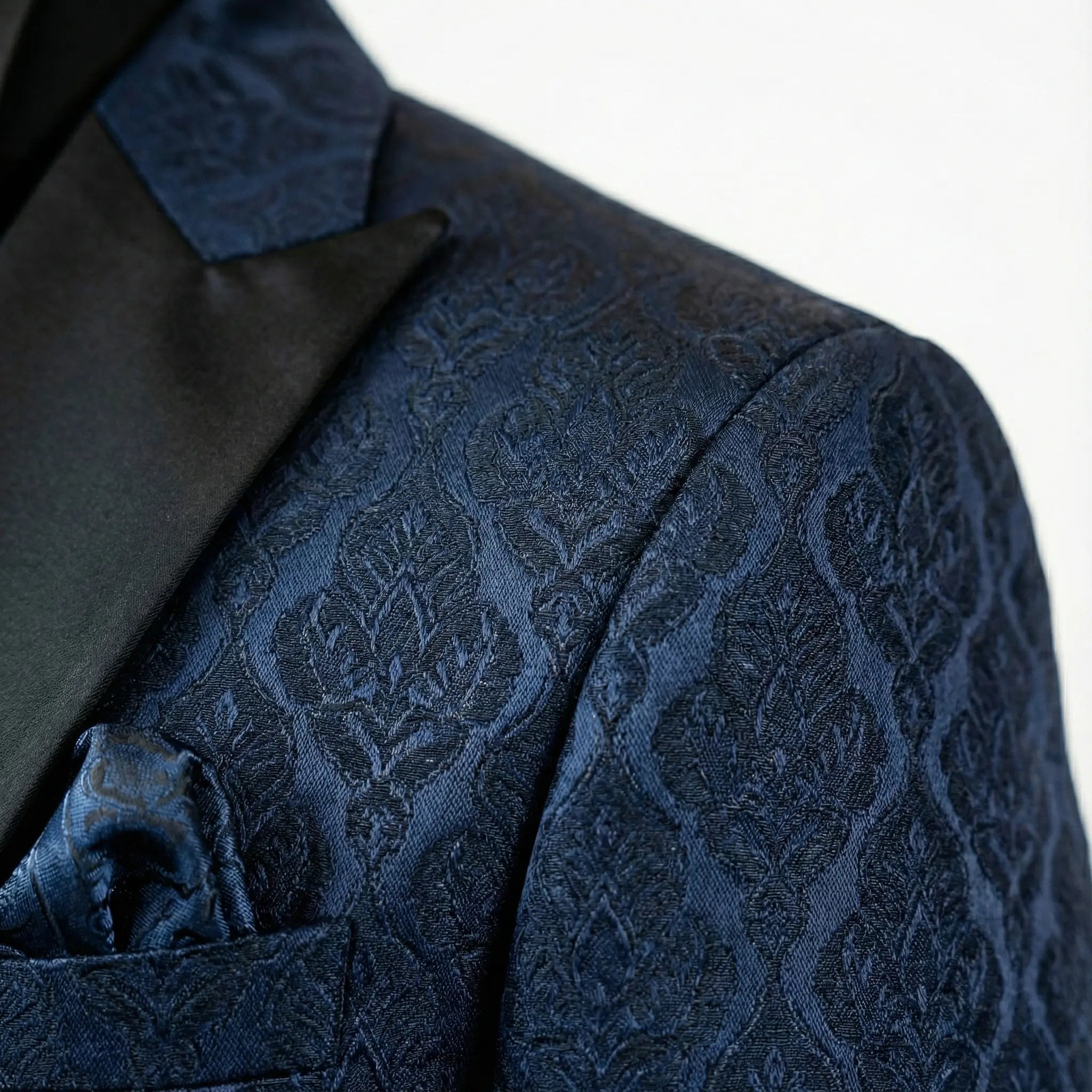 GRANT | Smoking BLAUMARIN din catifea cu model