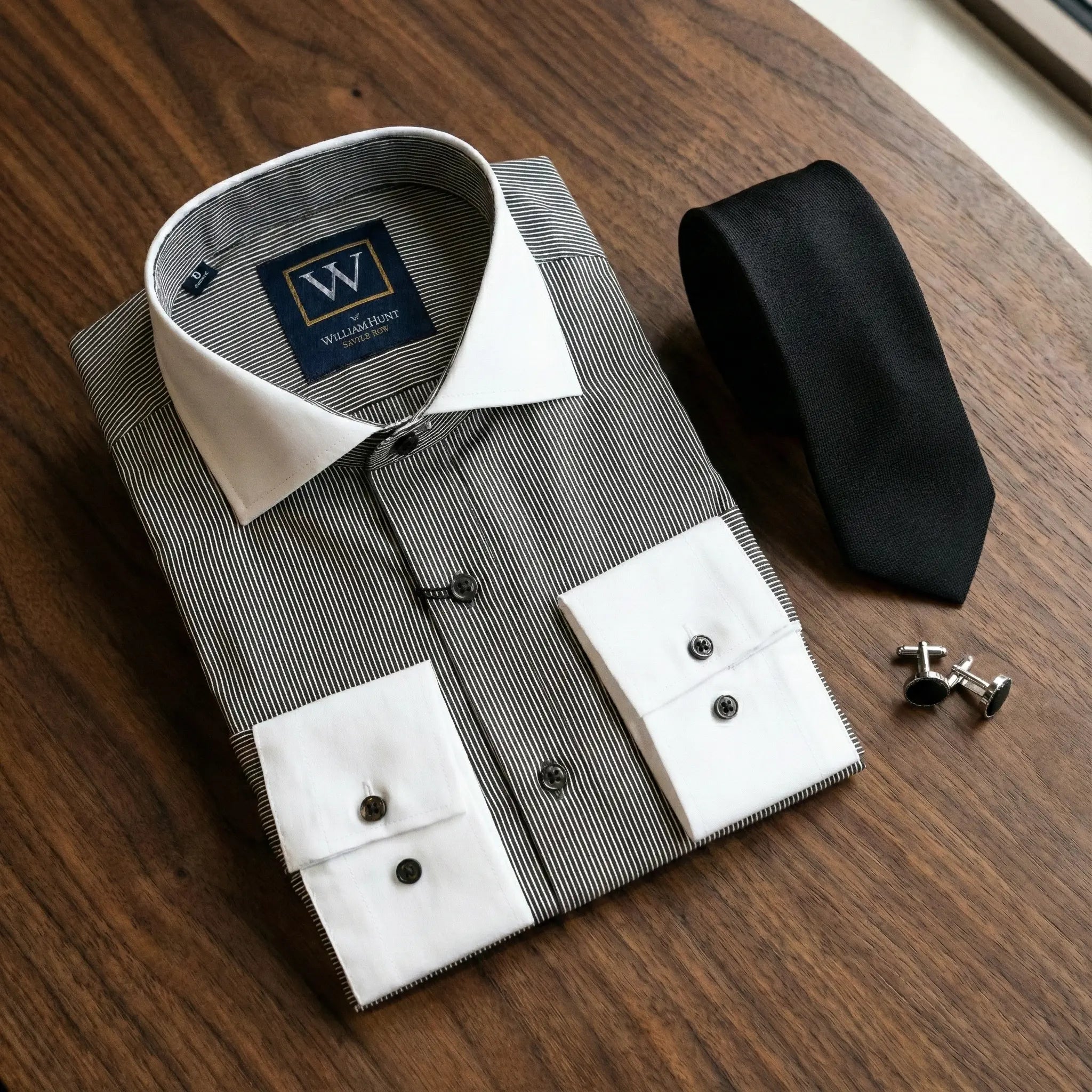 Cămașă GRI cu dungi – NON IRON