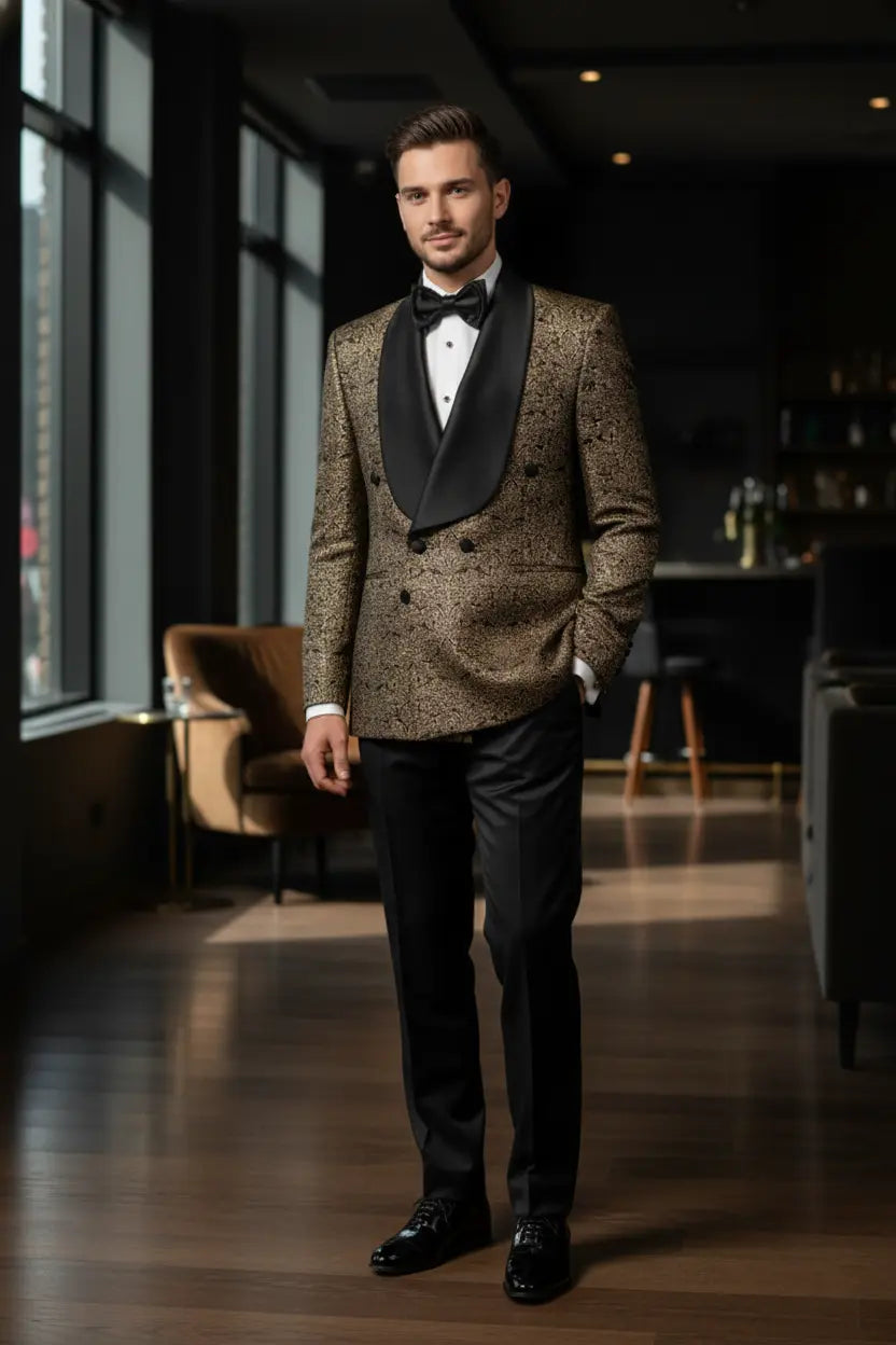 PATRICK | Smoking AURIU cu model jacquard