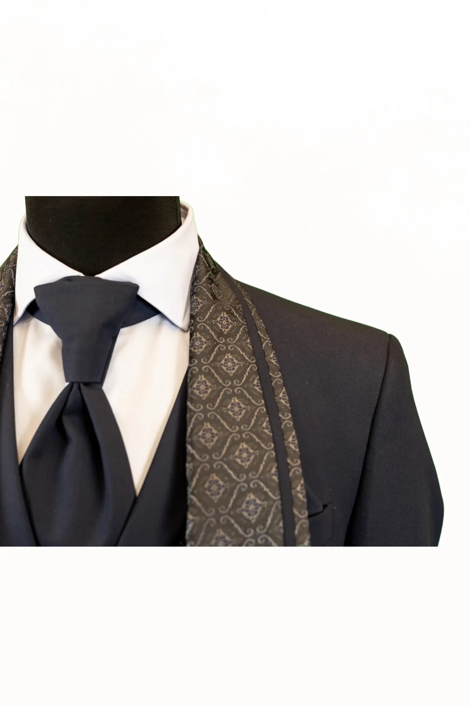 LIAM | Tuxedo BLAUMARIN cu model jacquard pe rever